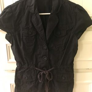 Loft tie front shirt